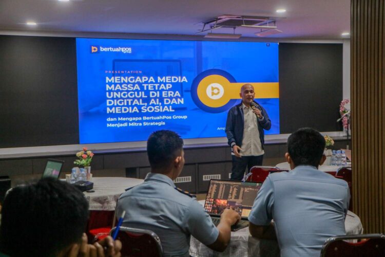Bertuahpos Group Sharing Knowledge dengan Satsiber TNI tentang Industri Media dan Ruang Siber
